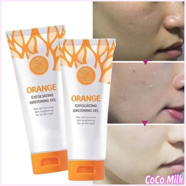 Orange Exfoliating Gel For Face And Body Skin – Natural Peeling Scrub - Image 4