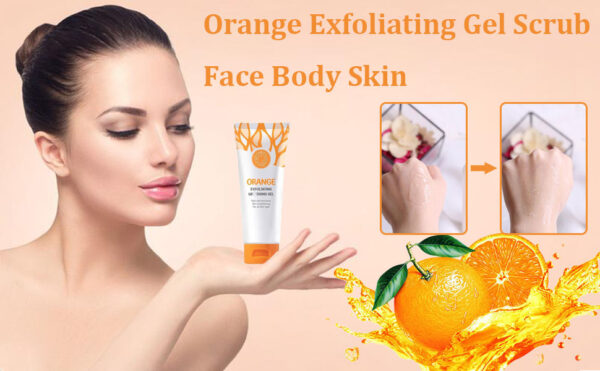 crem 7 Orange Exfoliating Gel For Face And Body Skin – Natural Peeling Scrub - Image 1