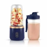 6 Blate Rechargeable Portable Electric Fruit Juicer - Smoothie Maker- Blender Machine