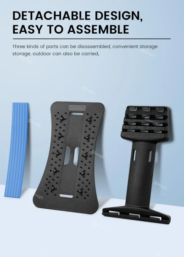 Magnetotherapy Multi-Level Adjustable Back Massager Stretcher Waist Neck Fitness Lumbar Cervical Spine Support Pain Relief - Image 2