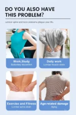 Magnetotherapy Multi-Level Adjustable Back Massager Stretcher Waist Neck Fitness Lumbar Cervical Spine Support Pain Relief - Image 5
