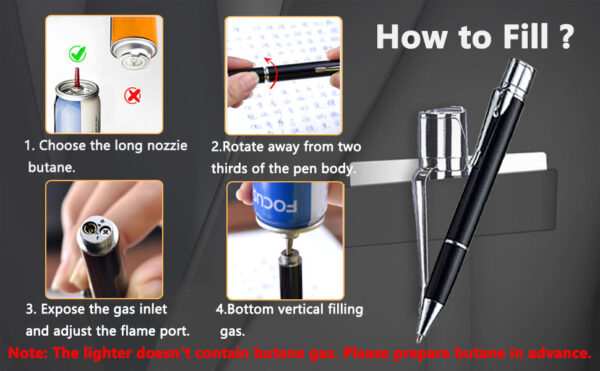 New hot-selling inflatable windproof lighter and creative ball-point pen - Image 2