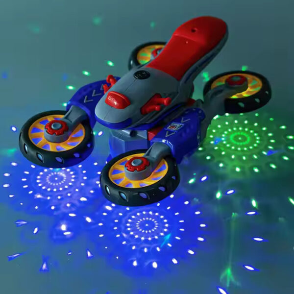 Motorbike Toy 360° transformer with Music & LED Light - Image 2