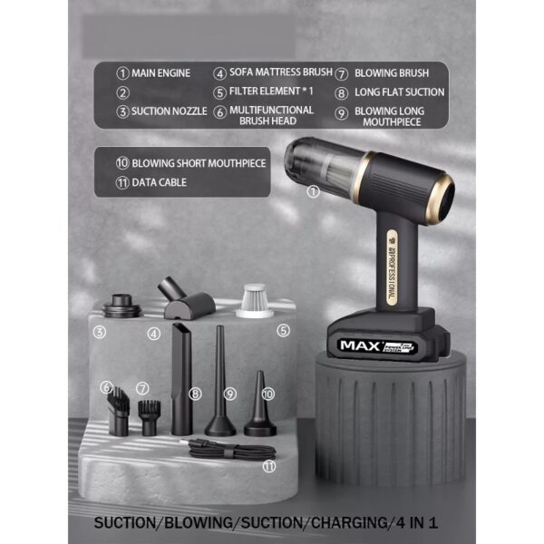 MDHL Rechargeable Portable Vacuum Cleaner - Image 2