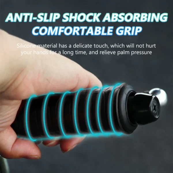 1 Pair - Smart Universal Silicone Handlebar Grip Covers- Black - Image 4