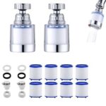 PCTC Bathroom Sink Filter, Bathroom Faucet Filter (2 Pack) | 360 Degree Rotating Faucet Filter Purifier Kitchen Faucet, Fluorine, Heavy Metals and Hard Water from Kitchens and bathrooms