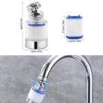 PCTC Bathroom Sink Filter, Bathroom Faucet Filter (2 Pack) | 360 Degree Rotating Faucet Filter Purifier Kitchen Faucet, Fluorine, Heavy Metals and Hard Water from Kitchens and bathrooms - Image 2