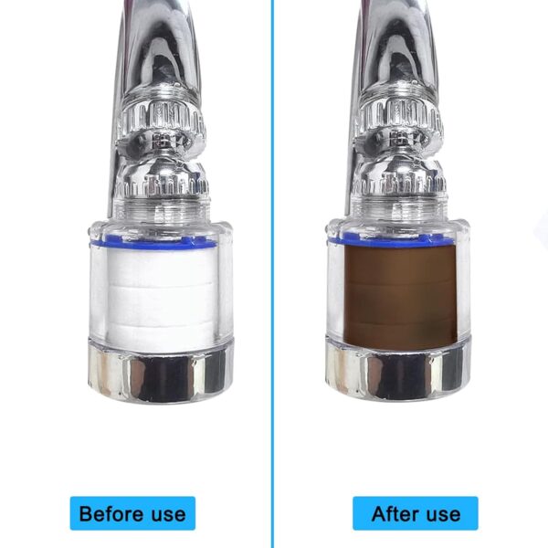 PCTC Bathroom Sink Filter, Bathroom Faucet Filter (2 Pack) | 360 Degree Rotating Faucet Filter Purifier Kitchen Faucet, Fluorine, Heavy Metals and Hard Water from Kitchens and bathrooms - Image 4