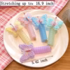 8 Pcs Butterfly Telephone Wire Hair Bands for Kids Girls Colorful Butterfly Spiral Hair Ties Phone Cord for Kids Butterfly Braided Ponytail Hair Bands Faquan-8 (8 PCS Butterfly) - Image 4